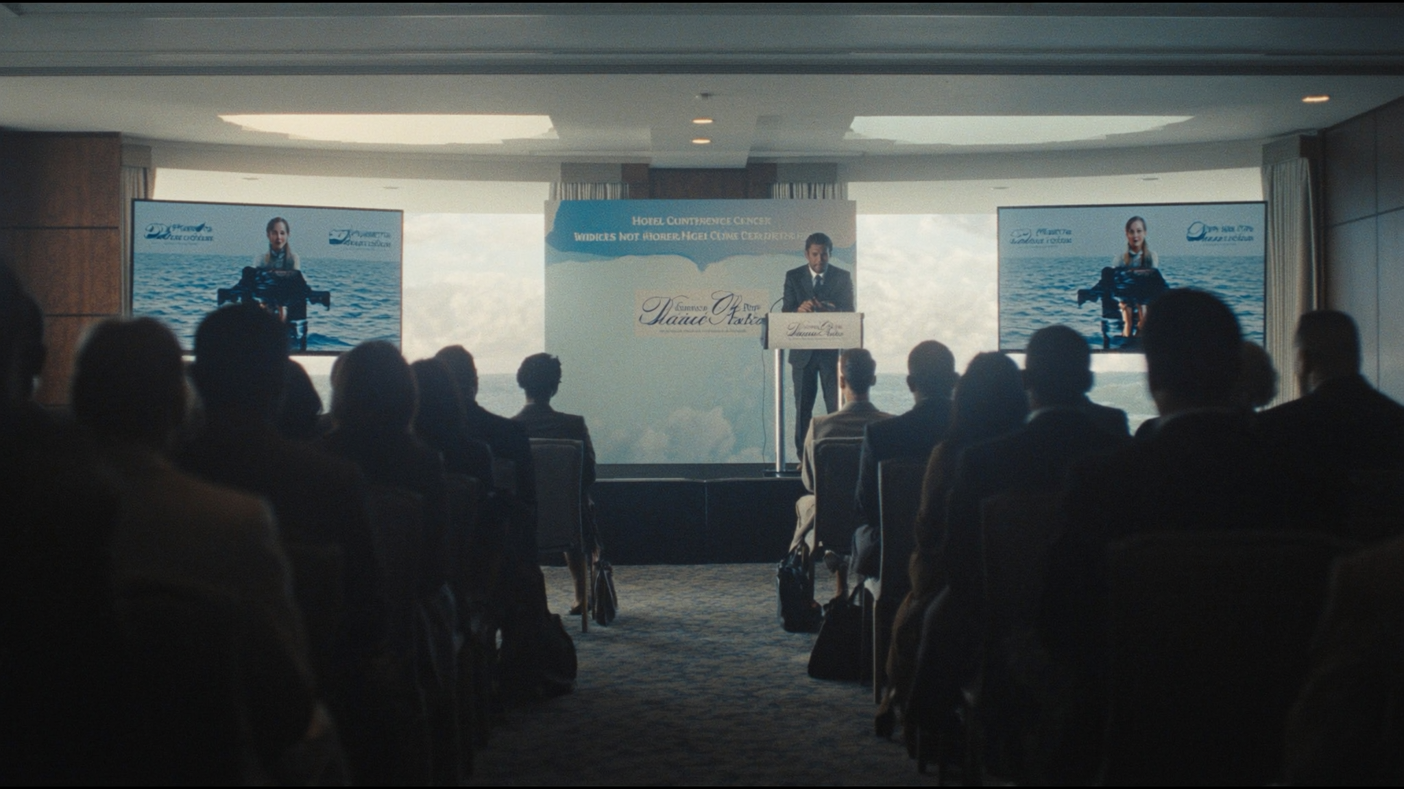 Conference session in progress at Driftwood Hall, Saltwind & Cedar